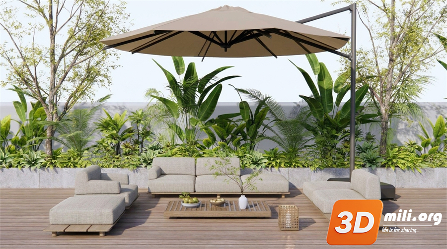 Outdoor Sofa Skp Files